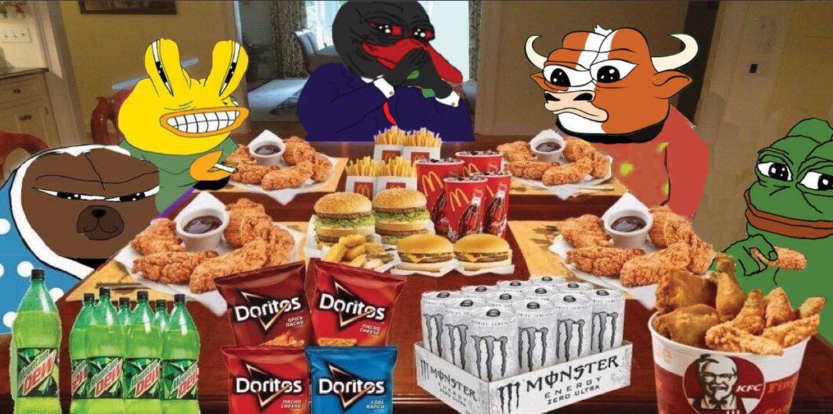 Good day to buy ze dip! 🦀

$SNIBBU brunch time with the gang!

🐻🦀🦢🐂🐸
#PepeVerse $pepe $bobo $mumu $dodo #SnibbuArmy #Snibbians