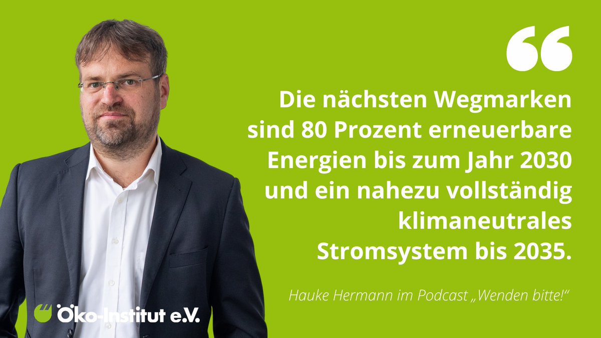 Nach dem #Atomausstieg ist vor dem #Kohleausstieg. Wie die nächsten Wegmarken zur Dekarbonisierung des Stromsystems erreicht werden, erklärt @Ha_hermann im #Podcast #Wendenbitte: #Spotify open.spotify.com/episode/6KpUxd… #ApplePodcasts podcasts.apple.com/de/podcast/spe…