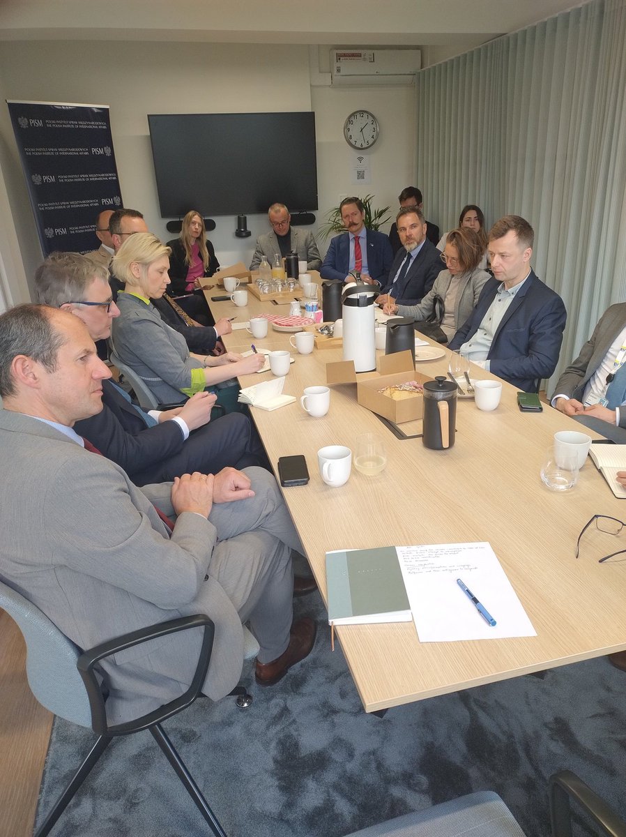 <a href="/PISM_Poland/">PISM</a> analysts in town for talks on foreign information manipulation and interference. New papers on the subject coming soon 🙂