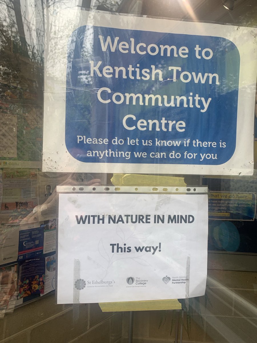 Very exciting to be partnering with ⁦@CI_RecoveryColl⁩ and ⁦@StEthelburgas⁩ on a new #mentalhealth project with nature. #KentishTown