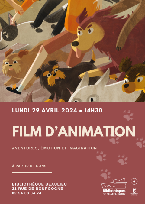 [#PROJECTION 🎥] Besoin d'une idée pour occuper vos enfants durant les vacances ? Rendez-vous lundi 29 avril, à 14h30, à la bibliothèque de Beaulieu pour assister à la l'après-midi 'Film d'animation'. Au programme : aventures, émotion et imagination. 🧒 À partir de 6 ans. ℹ️…