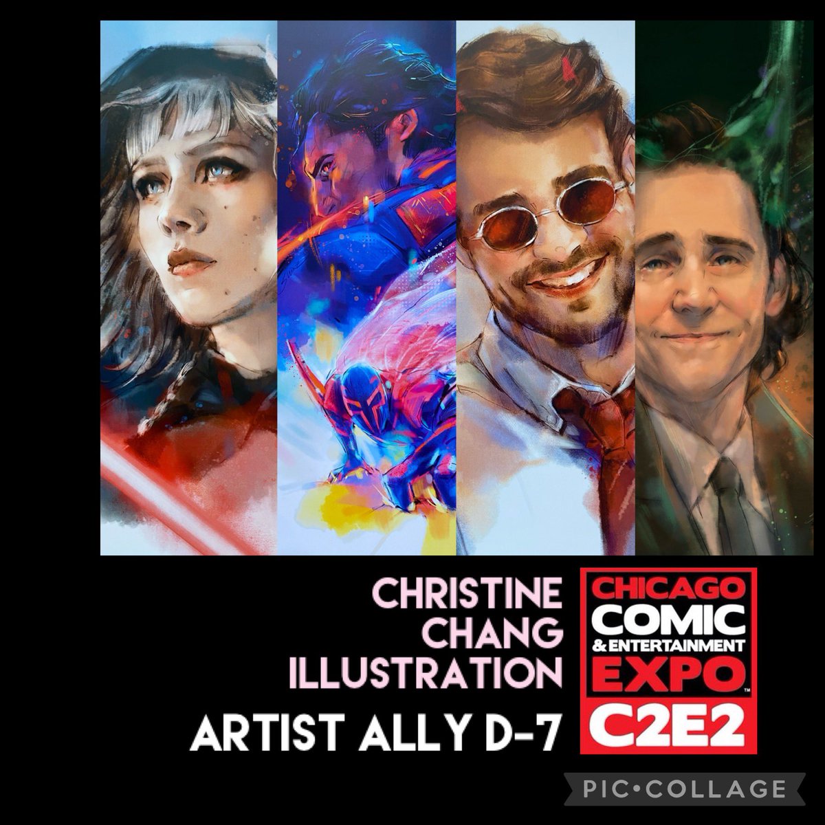 I’ll be at @c2e2 Artist Alley D-7 this weekend 👋 #C2E22024