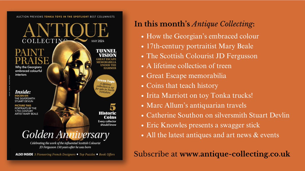 Here's a taster of what's inside this month's Antique Collecting magazine - find out more about the various articles and how to get it delivered straight to your door each month here tinyurl.com/594dxm5r #antiques #art