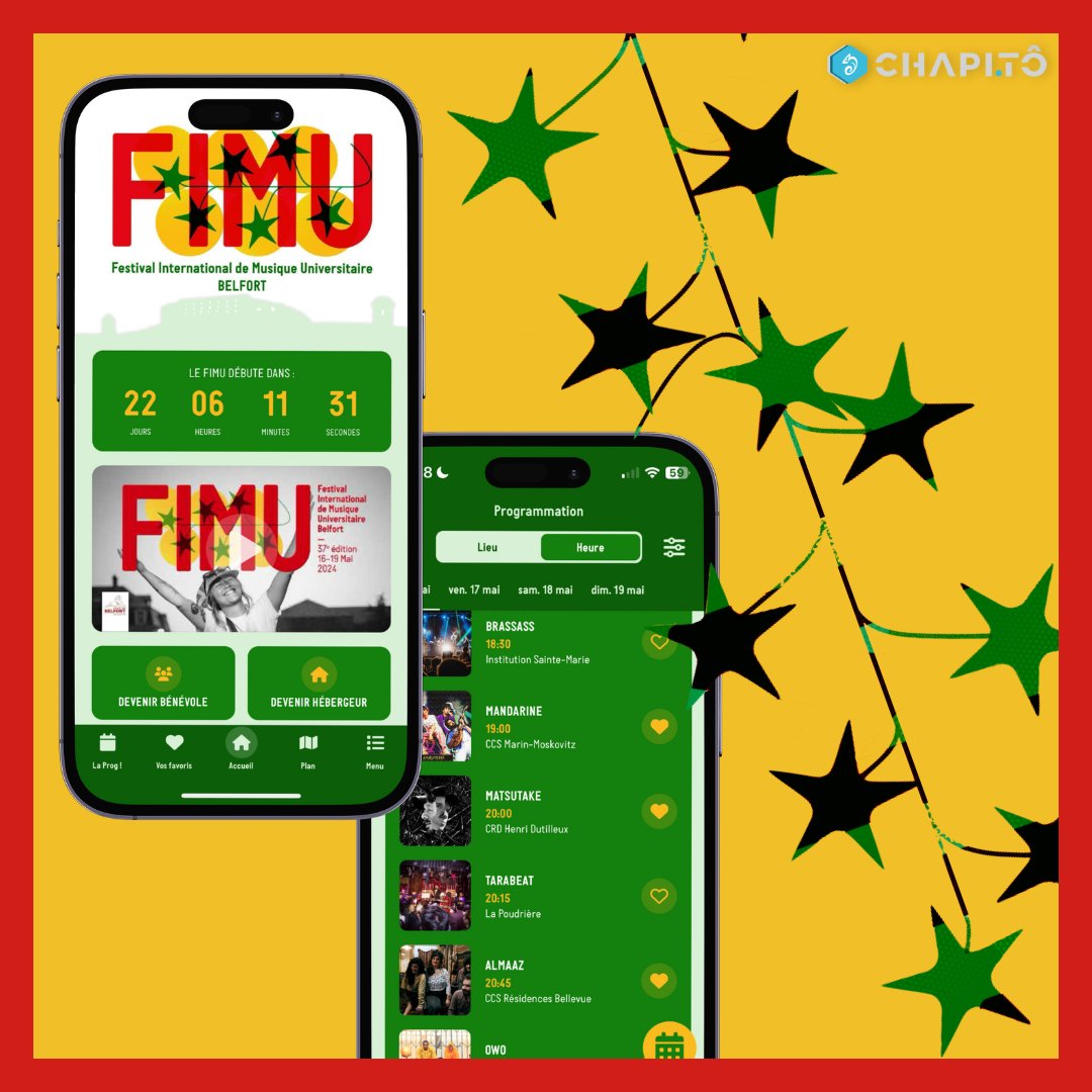 chapi_to's tweet image. J-22 avant le début du Festival International de Musique Universitaire de Belfort 💥

Rendez-vous du 16 au 19 mai 2024
Cette année c&apos;est l&apos;Italie qui est mis à l&apos;honneur
Merci le @fimubelfort pour votre confiance 🫶

📱Restez connectés pour les prochaines aventures avec Chapitô⚡️