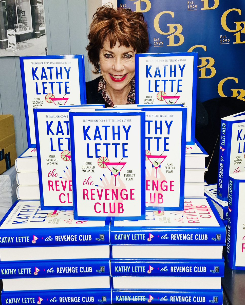 And so my British book tour begins…As I sign hundreds of books am relieved to have a short name & that I wasn’t christened Esmerelda, Chrysanthemum, Antoinette the 3rd…@GoldsboroBooks #TheRevengeClub