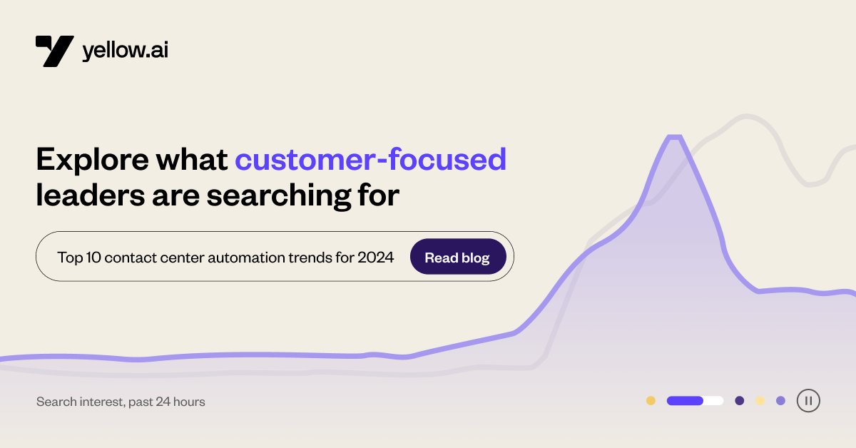 If rows of headsets following a script is what comes to your mind when you think #contactcenters, its time you step into 2024. Read NOW: yellow.ai/blog/contact-c…

#customersupport #contactcenterautomation #generativeAI