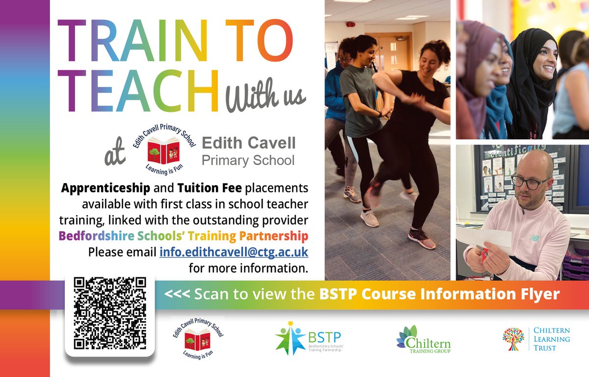 Are you passionate about education, eager to inspire young minds, and looking for a fulfilling career that makes a real difference? Train to Teach with us at @EdithCavell74! 📚