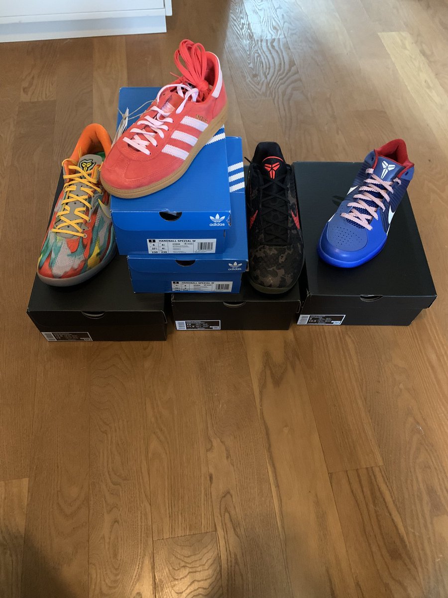 50 x Handball spezial bae sizes from asos And some kobes Thanks to @Nootify @panaiobot @BoilingProxies