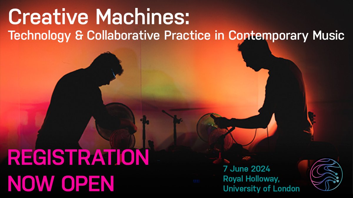 Registration is now open for our free one-day symposium Creative Machines: Technology and Collaborative Practice in Contemporary Music. Details, schedule - & the all-important registration button - are at cyborgsoloists.com/creative-machi…