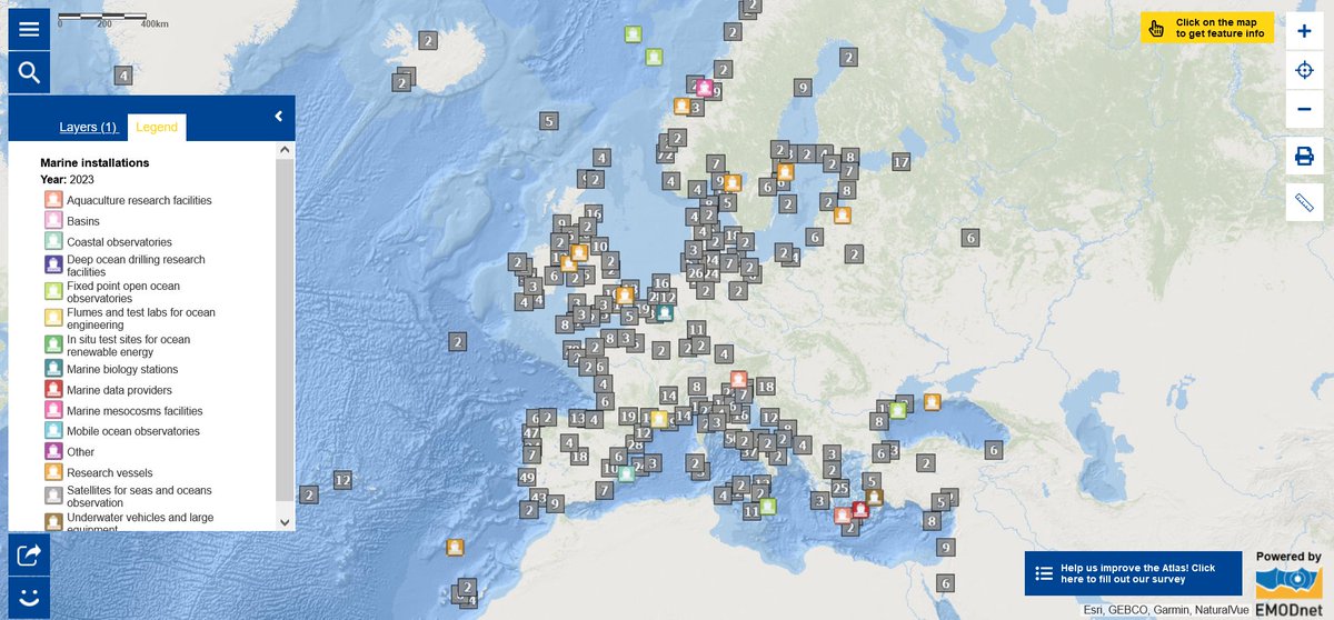 With the #MapOfTheWeek, learn about the #ScienceIsWonderful fair that will take place on 🗓️ 2⃣5⃣ - 2⃣6⃣ April in Brussels & #marineresearch infrastructures!

▶️🌊🧑‍🔬🧑‍🏫🤿🐟🦀🐳maritime-forum.ec.europa.eu/map-week-scien…

#scicomm #scienceoutreach #EU4Ocean #EUBlueSchools #Youth4Ocean