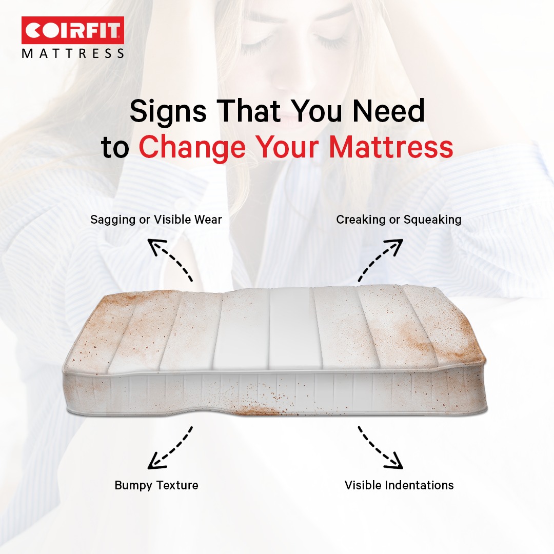 Feeling those uncomfortable bumps? It might be time for an upgrade.
coirfitmattress.com

#CoirfitMattress #SleepBetter #UpgradeYourSleep #MattressCare #HealthySleep #NewMattress #SleepSupport #ComfortZone #GoodbyeOldMattress #WakeUpRefreshed #DreamlandJourney