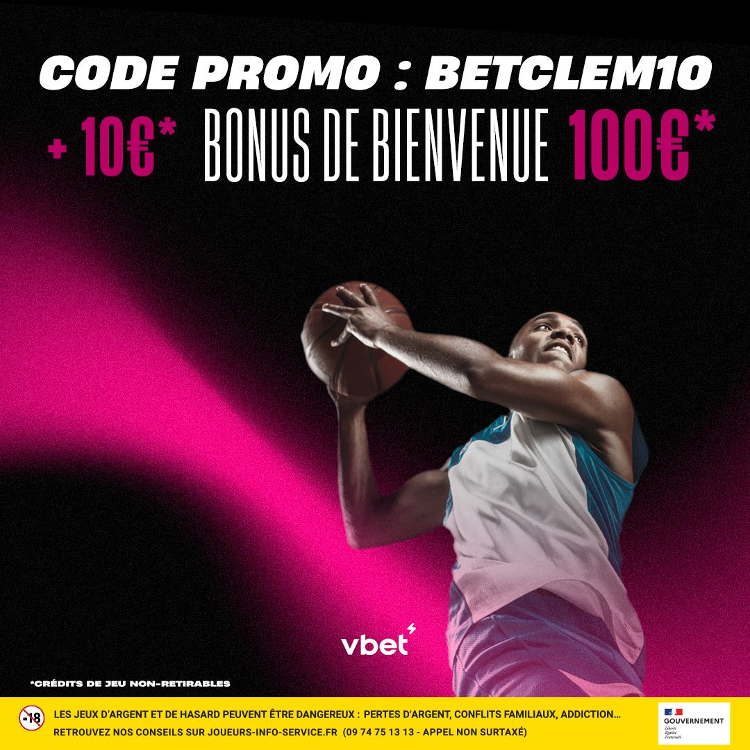 JEU CONCOURS 🎁💸
5x20€* DE FREEBETS À GAGNER ! 🤑

Pour participer 👇
RT ♻️ ce tweet + follow @VBET_fr et @BetClem_

Ceux qui souhaitent s'inscrire sur VBET 🟣  je vous invite à utiliser le code promo : BETCLEM10 pour profiter de 10€* de Freebet supplémentaires (en plus des…