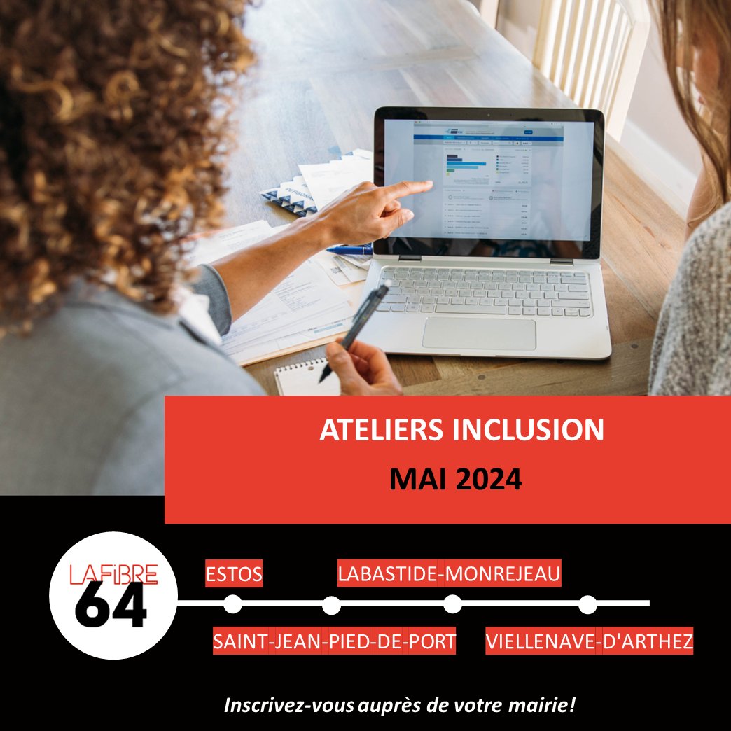 Les ateliers de médiation numérique se poursuivent au mois de mai ! 🖥️📷 #mediation #lafibre64 #pyreneesatlantiques #ateliers