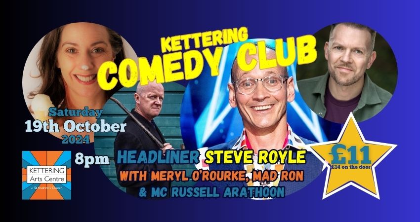 ON SALE NOW!
wegottickets.com/event/619235
ONLY £11 in advance
£14 on the door

@tonyvino @steveroylecomic @MerylORourke @russellarathoon 

#comedyclub #lovelivecomedy #livestandup #comedians #ketteringartscentre #ketteringarts #artscentre #whatsoninkettering #community  #events2024