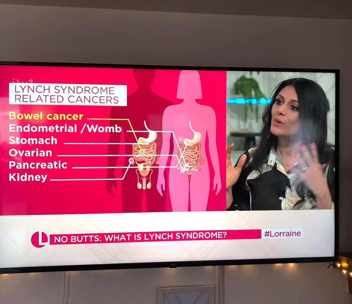 If you didn’t see this yesterday on @ITV please catch up on 23rd April @ITVX @lorraine (10 mins 24 sec’ish - about 7 mins long)The wonderful Natasha sharing her journey and @DrAnishaPatel1 raising awareness for #lynchsyndrome 💕⭐️🫶🏽
@karenwestaway77 @lauramongar @LynchSyndromeUK