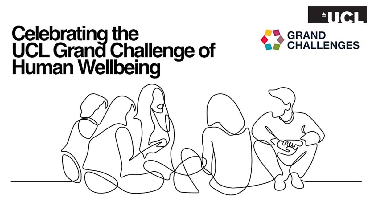 We're celebrating UCL Grand Challenge of Human Wellbeing on May 15, 4pm. 

Join us @ucl's North Cloisters for an evening dedicated to the past, present and future of Human Wellbeing at UCL!

ucl.ac.uk/grand-challeng…