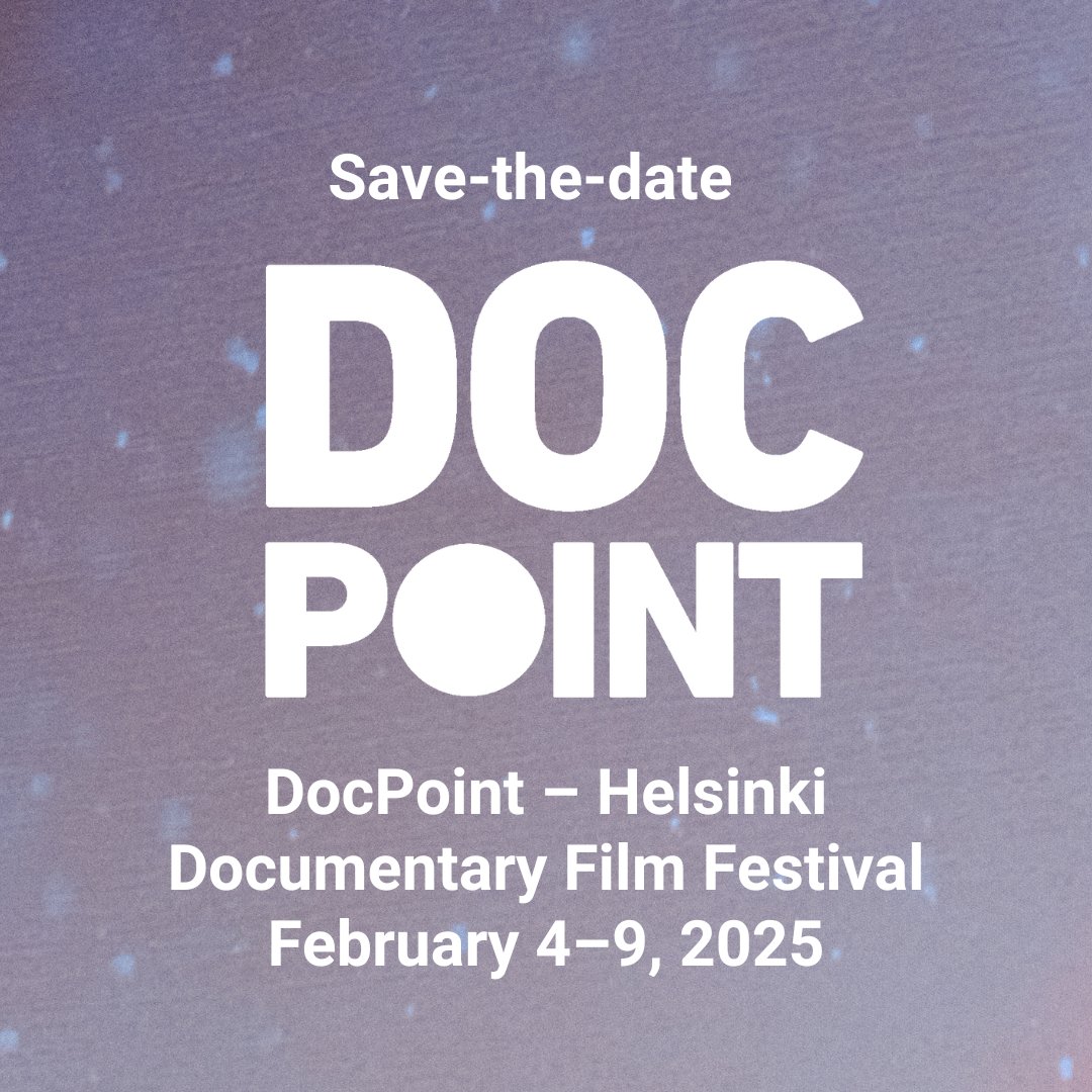 It's official – the date for next DocPoint has been set! Mark your calendar: DocPoint – Helsinki Documentary Film Festival will take place from February 4 to 9, 2025 in Helsinki, Finland. Stay tuned. #docpoint #docpoint2025