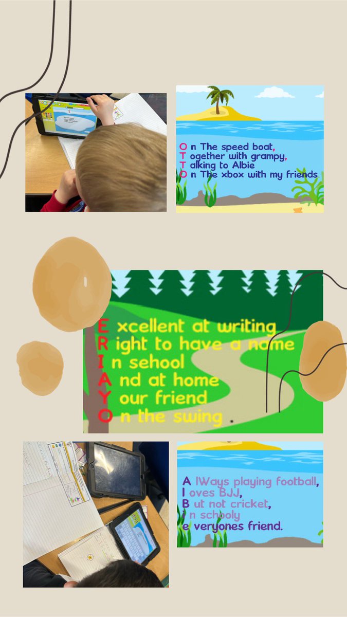 After our #empathy work on ‘I am Nefertiti’ on our right to a name Yr1 have explored their names to create acrostic poems. Yesterday we wrote the first draft and polished them, today we started to type up our final drafts on J2e @EmpathyLabUK @AnnemarieAnang