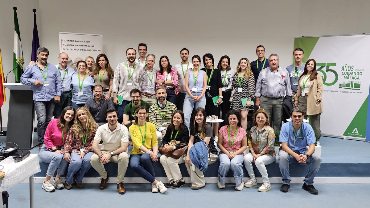 samiuc_uci's tweet photo. La I Jornada para Acceso y Mantenimiento Vascular Ecoguiado en #UCI organizada por nuestro GT de Cuidados de #Enfermería fue un éxito. 
Han participado más de 180 profesionales de la Enfermería de Cuidados Críticos de varios centros andaluces. ¡Gracias!👏
https://t.co/LOypSGfl0e https://t.co/7TwZHuYXLp