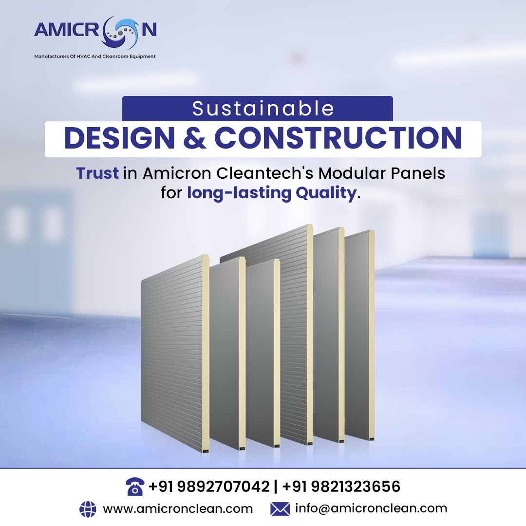 Building a sustainable future!  Choose Amicron Cleantech for eco-friendly modular panels that stand the test of time.

#amicronecleanroom #sustainable #ModularPanels #ecofriendly #cleantech #technology #cleantechnology #PASSBOX #airshower #engineers #airhandlingunit #AHU #hvac
