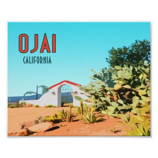 #Beautiful, #vintage poster #Ojai