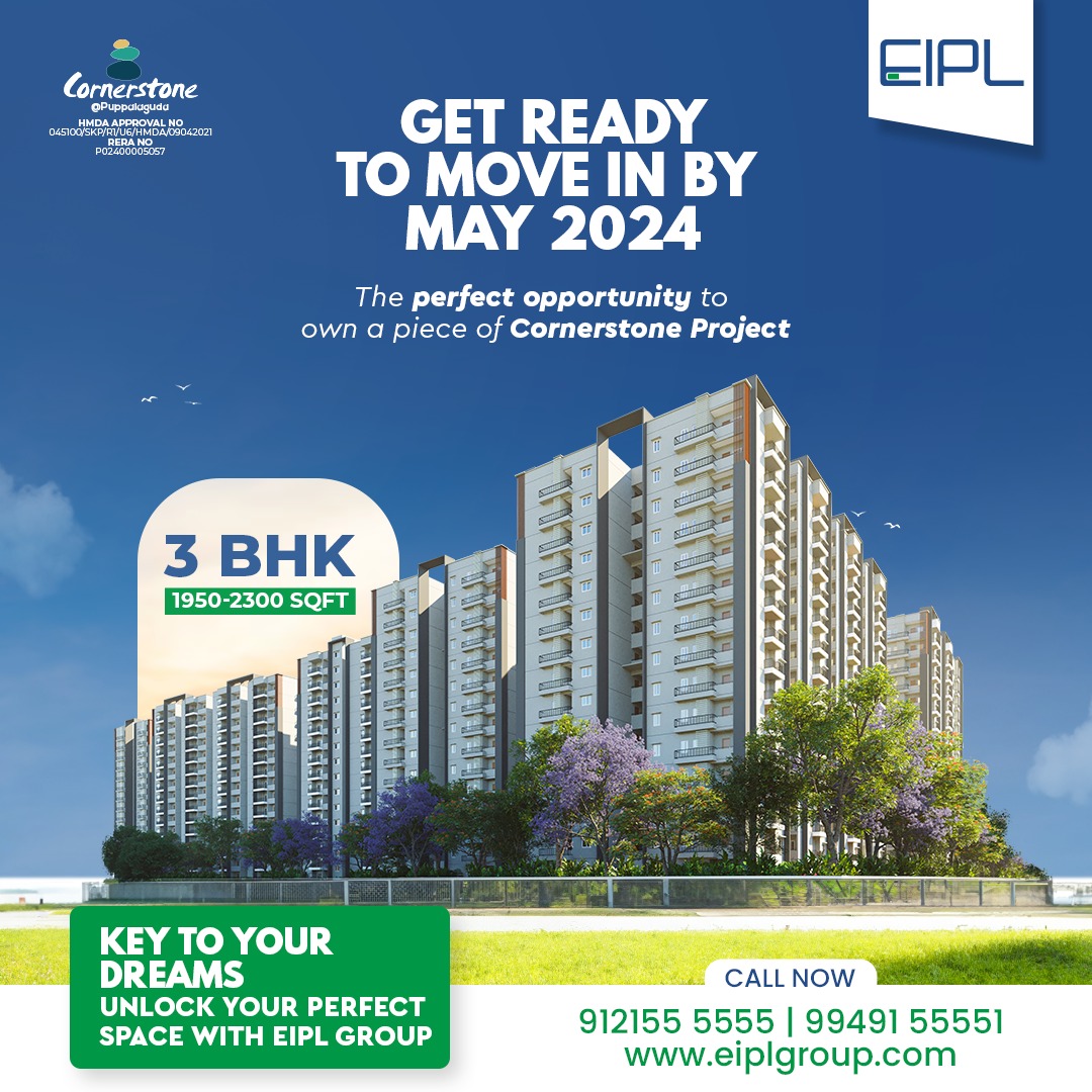 group_eipl's tweet photo. Imagine your perfect day at Cornerstone Project...
Could this be your reality? The perfect opportunity to own a piece of Cornerstone Project awaits!

#CornerstoneProject #DreamHomeLifestyle #MakeItYours #EIPL #EIPLGROUP #realestate #flatsale #3bhkflats #flatsforsale https://t.co/TlIG4hVJBw