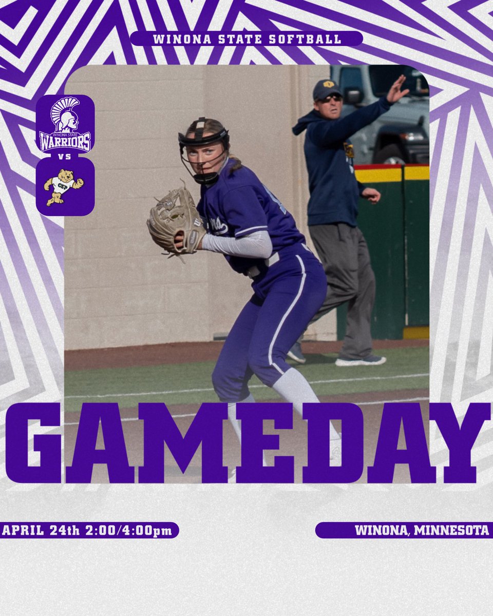 WinonaStateSB's tweet photo. Last home games of the year!

⏰2:00 and 4:00
🆚WSU vs. CSP
🏠Maynard R. Johnson Field https://t.co/a46ZjqLclk