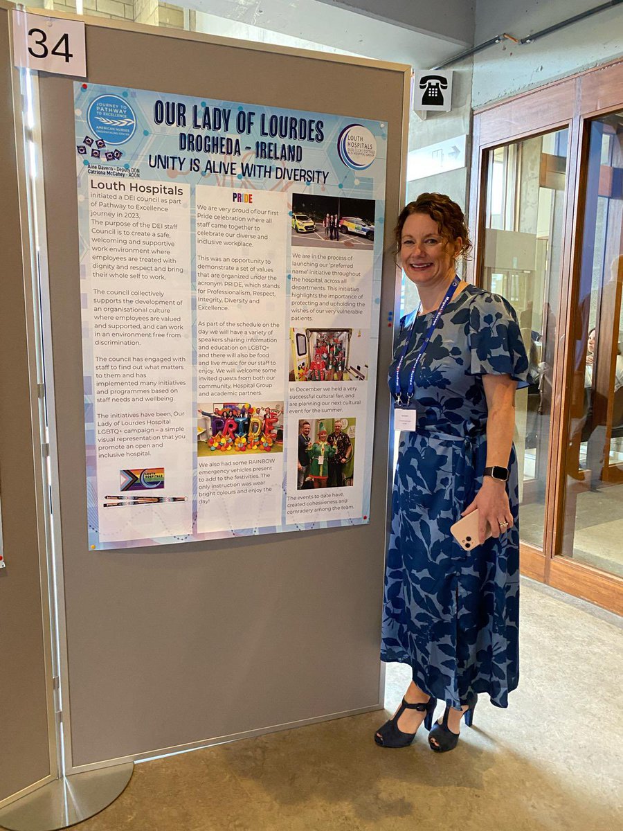 @CaheyCatriona & @ainedav showcasing our 2 @NursingOlol posters at the @Magnet4Europe conference. #magnet4europe24 #nurseexcellencecouncil #DEIB #LivingPathway