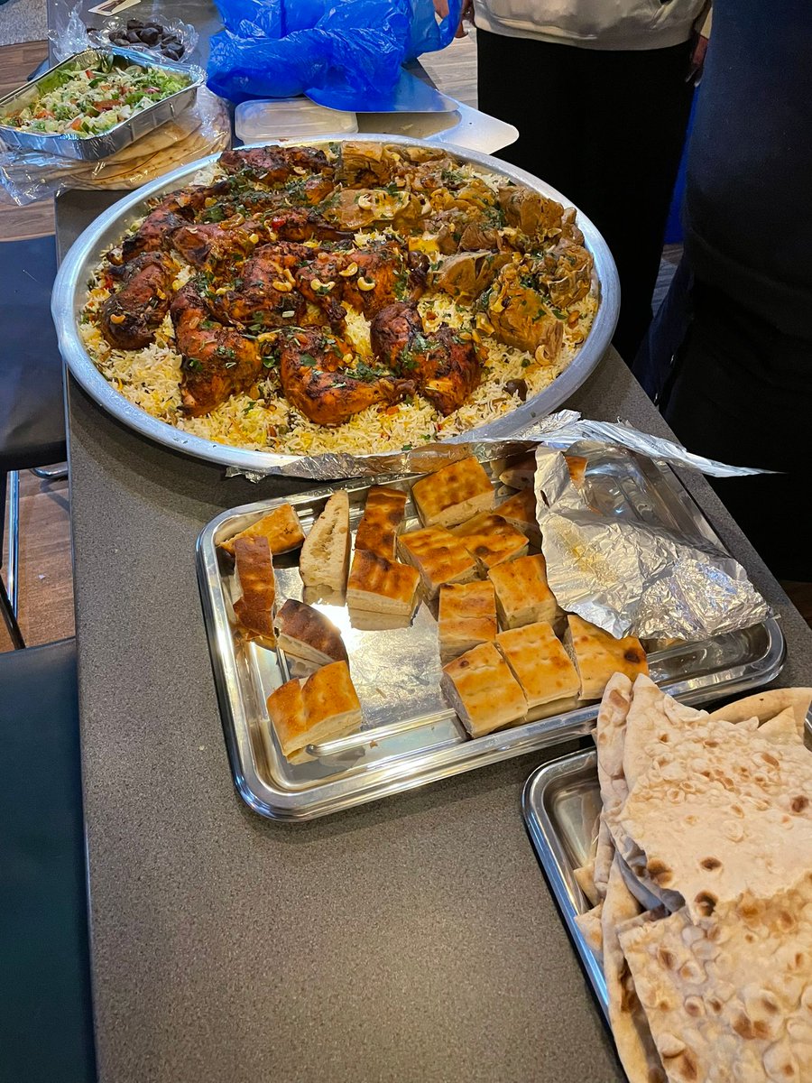 #Eid was celebrated at Bournemouth Club Class with an amazing meal shared by our young people and youth workers. Doesn't it look delicious! To learn more about #ClubClass, or to make a donation, click on the link here bit.ly/3M2ZfFd #separatedchildren #RefugeesWelcome