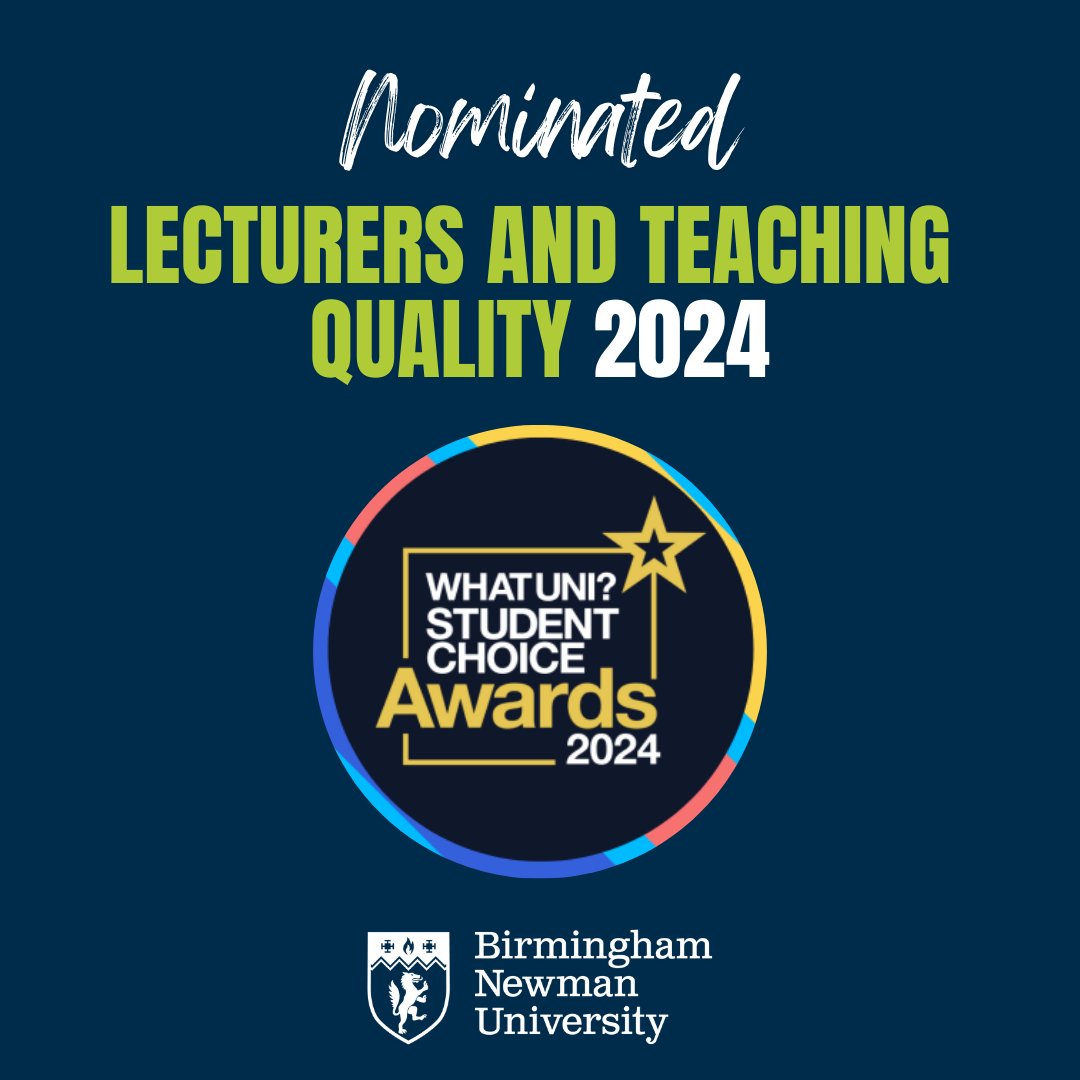🤞 | Tonight is the night of the What Uni Student Choice Awards 2024! We're thrilled to have been nominated in the Lecturers and Teaching Quality category 🤩 We wish all the nominees the very best of luck! 💙@Whatuni