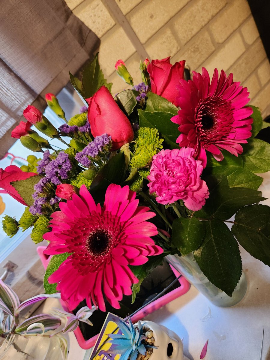 Yesterday I was an emotional wreck, so my boyfriend bought me flowers and a bottle of wine just to make me smile. He also then sat with me on my bathroom floor while I drunkenly cried my heart out. He's truly the best.