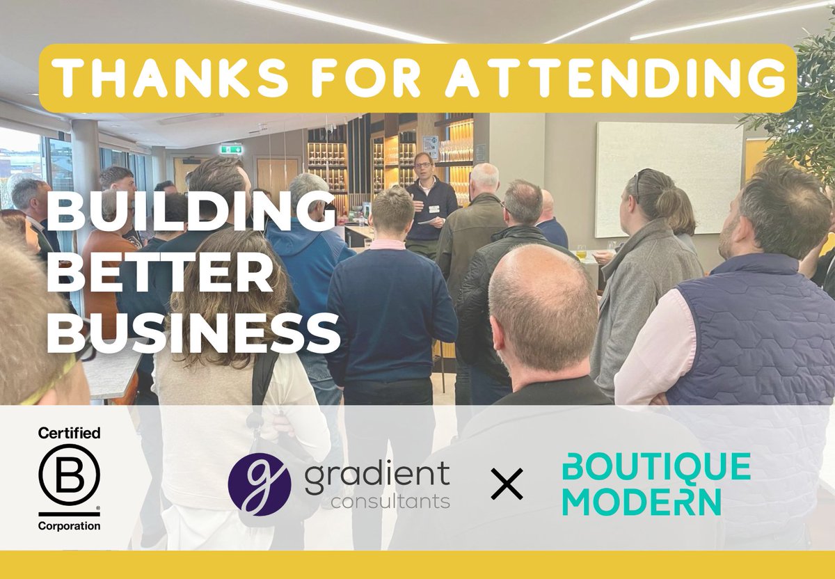 Thanks to everyone who attended the BBB meet up last night held at <a href="/projectsbtn/">Projects</a> - if you're interested in #purposeled business then why not join us at the next one. 

Contact us to find out more gradientconsultants.com/contact/