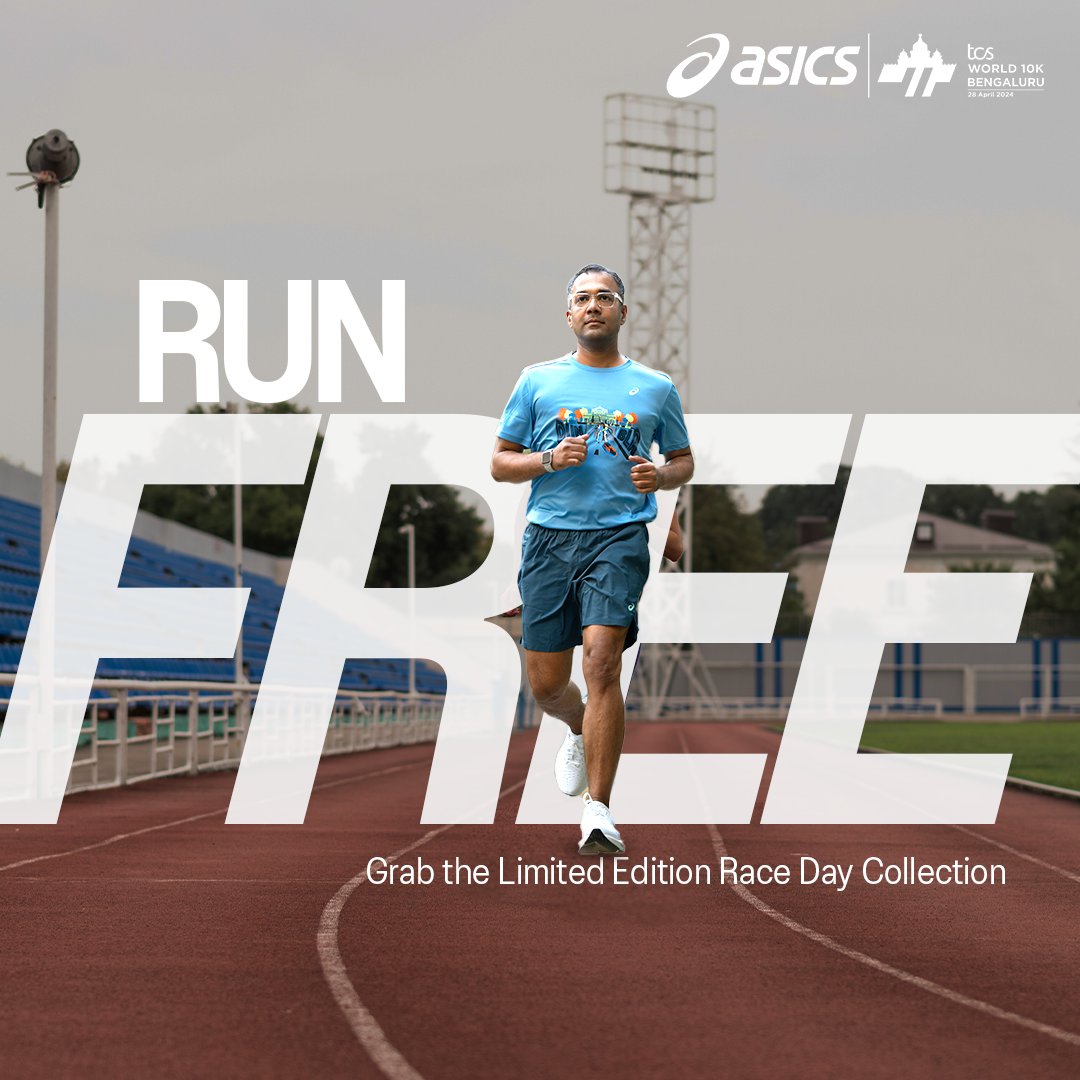 Feel liberated with every stride! Visit asics.com or your nearest ASICS store and grab the limited-edition Race Day collection today. #MoveYourMindwithASICS #RoadToBengaluru #SoundMindSoundBody