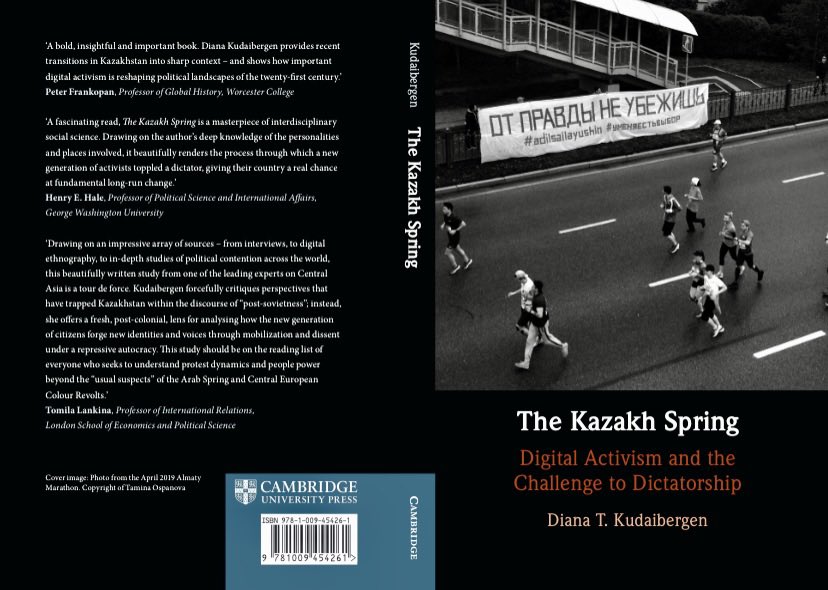 It’s a good day today, so I’m sharing my newest book you can preorder now and get by the end of May! #TheKazakhSpring #QazaqKoktemi Pre-order here: cambridge.org/core/books/kaz… Amazon: amazon.co.uk/Kazakh-Spring-… Short 🧵 on what it’s all about: