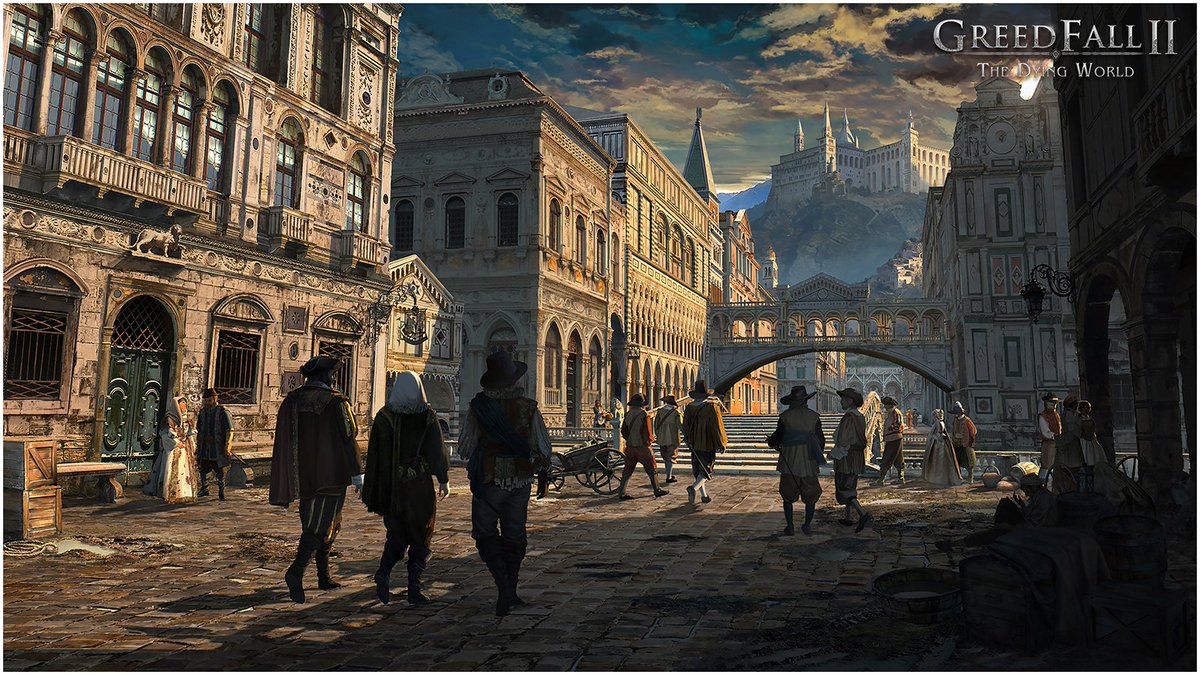 greedfall's tweet photo. With its many embassies and its ancient ruins, the old city of Peren is a historic and diplomatic centre for the continent's various regions and factions. #GreedFall2 #TheDyingWorld https://t.co/HbcT1mA6YB