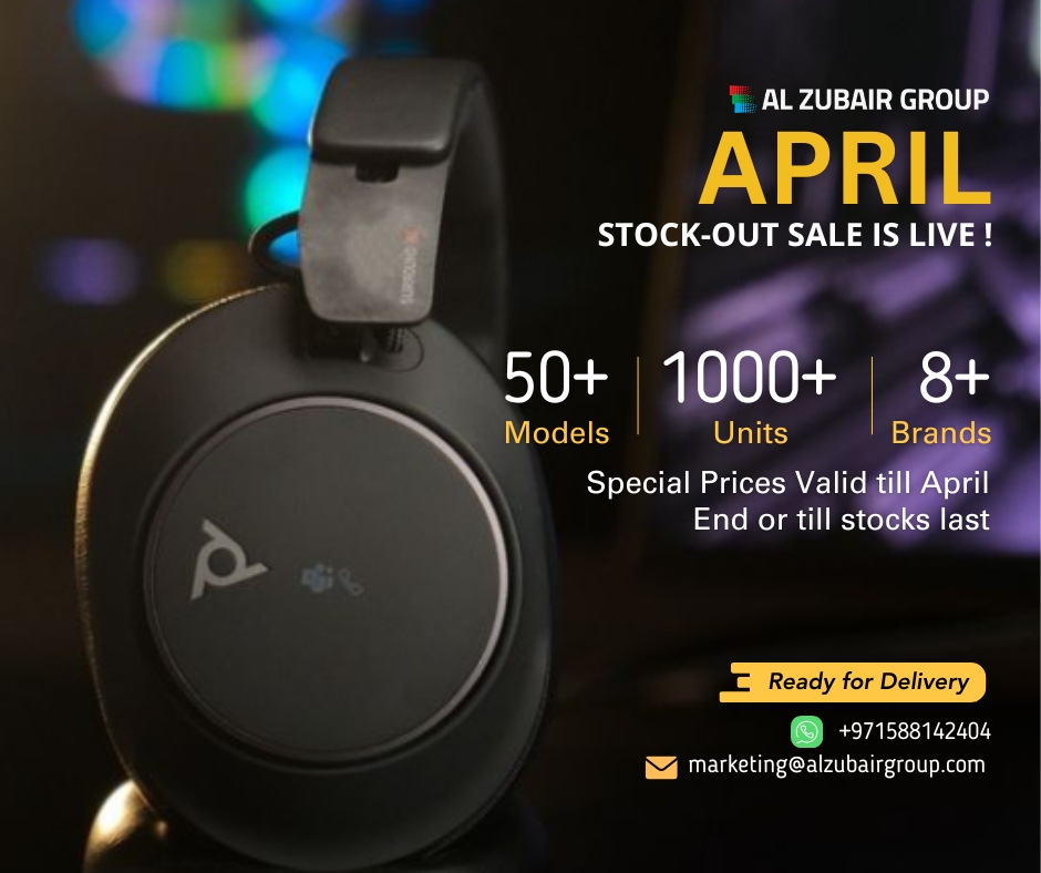 Don't delay! The @Alzubairgroup April Stock-Out Sale is happening now! Upgrade your business tech with exclusive discounts on our top-notch IT hardware solutions. 🛒 Act fast!

#BusinessTech #LimitedTimeOffers #AprilSavings #ITHardwareDeals #SpecialDiscounts #StockOutEvent