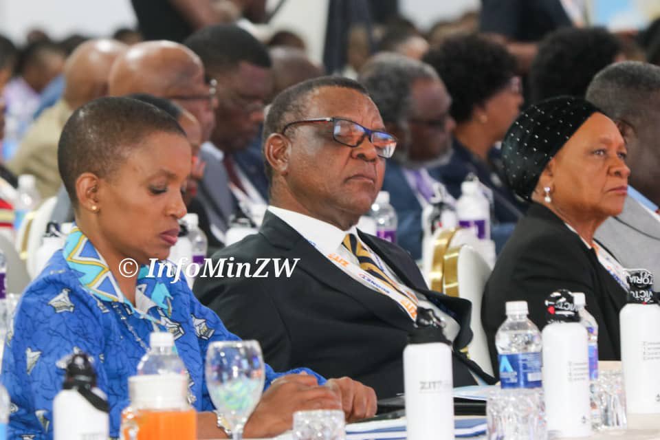 'Exciting scenes in #Bulawayo as V.P. Dr. Chiwenga kickstarts #ZITF2024 Int'l Business Conference! A vibrant hub of innovative discourse connects local & international businesses. We're reshaping trade dynamics, fostering sustainability & conducive environment.#InvestInZimbabwe