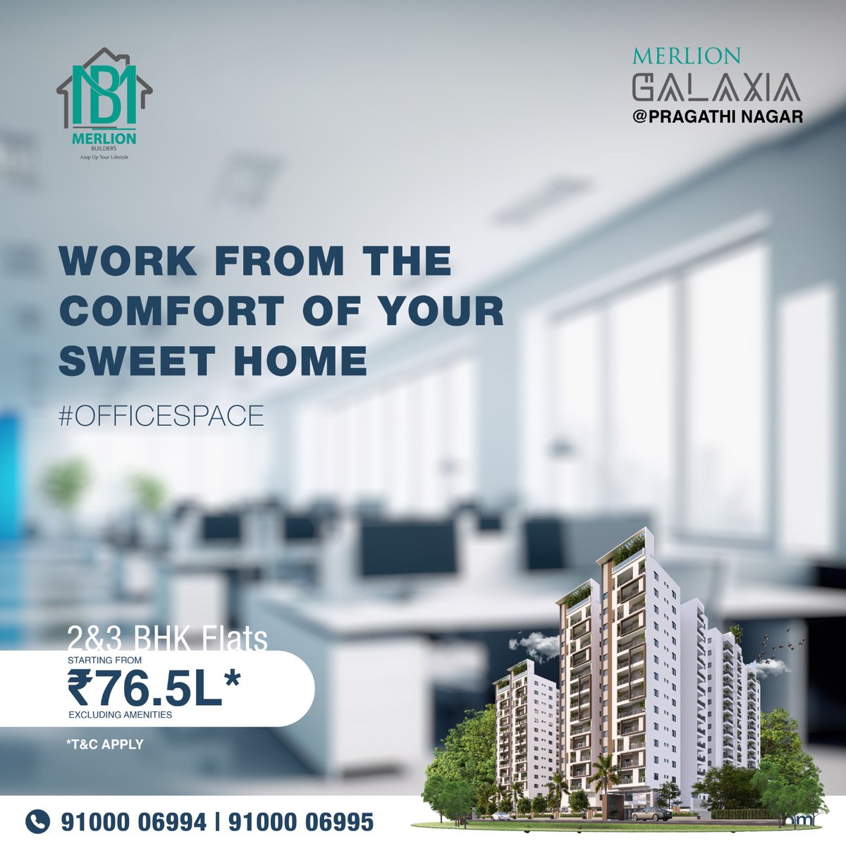 This address comes with everything your family needs to live a life of absolute comfort. For more details visit our website: merlionbuilders.com #merlionbuilders #pragathinagar #flatsforsale #apartmentsforsale #highrisebuildings #luxuryapartmentsforsale #workspace