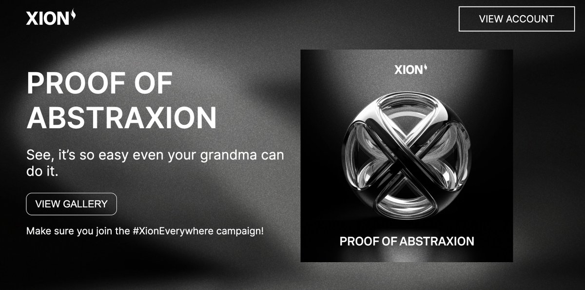Go  #XionEverywhere