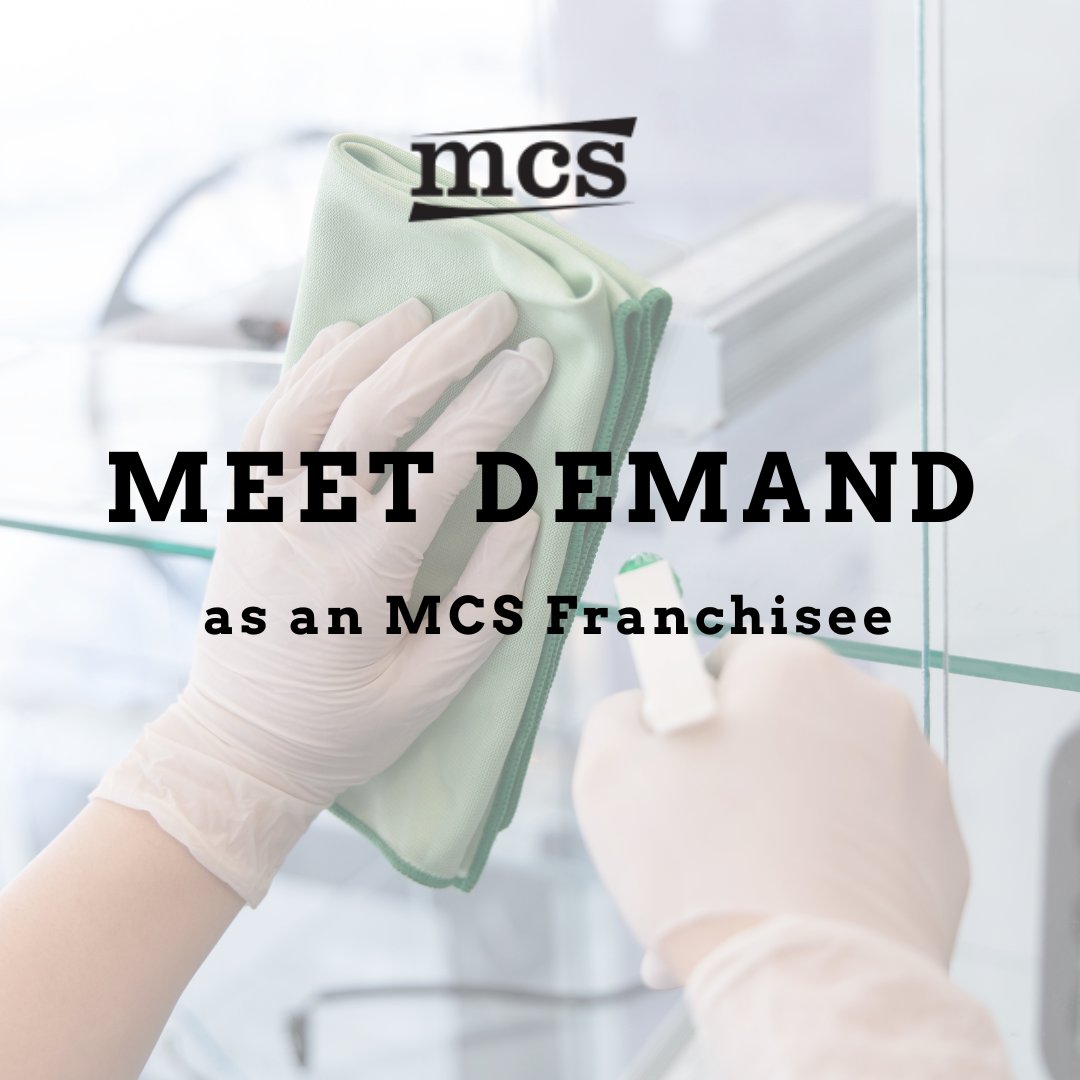 If a business has physical premises, cleaning services will always be required - so, no matter what industry you specialise in, meet demand as an MCS Franchisee. 
mcsfranchise.co.uk 
#cleaningbusiness #businessopportunity #franchise #franchising