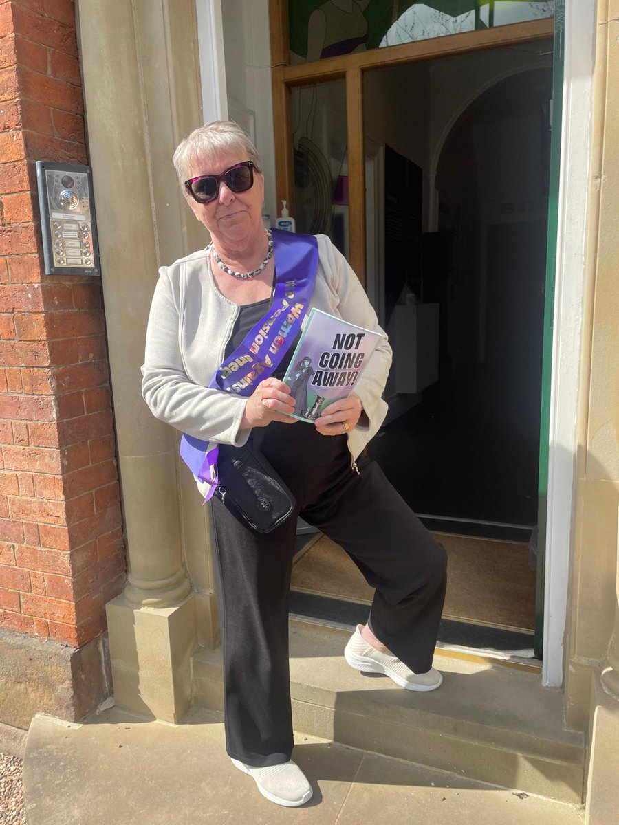 Visitors often ask us if the fight for Women's Rights is over! It's not! We were delighted to host a visit at the museum on Sunday 21st April from Chris Dyson, a WASPI activist campaigning alongside other women born in the 1950's who were affected by changes to the pensions law.