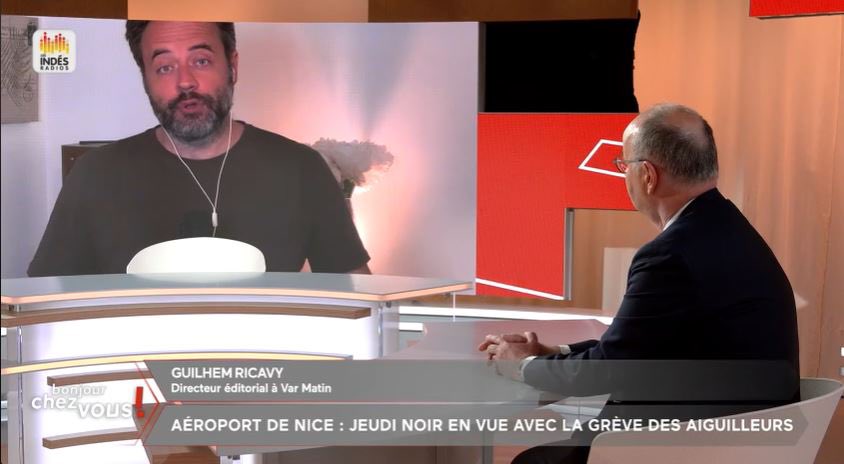 Ravi d'échanger avec le sénateur @Capo_Canellas ce matin autour de la question de l'aérien sur le plateau de @OrianeMancini (feed @Haivision en H.265 à 7 Mbps, les pivoines viennent d'Hyères) @publicsenat @Var_Matin ➡️ publicsenat.fr/emission/bonjo…