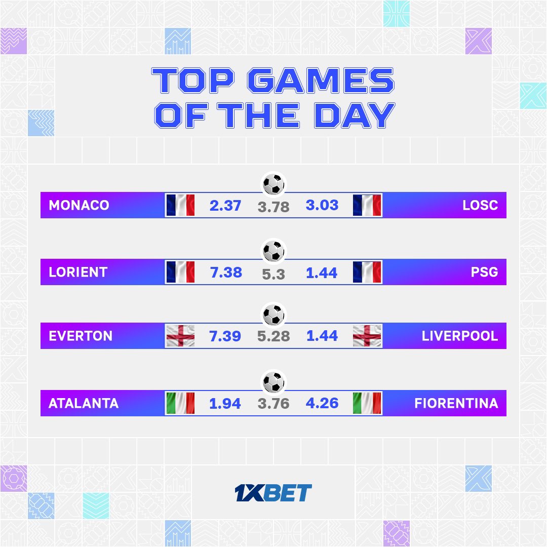 Don’t miss top games of the day 🤩 Two away games for our partners PSG & LOSC Highest odds 👉 cropped.link/line