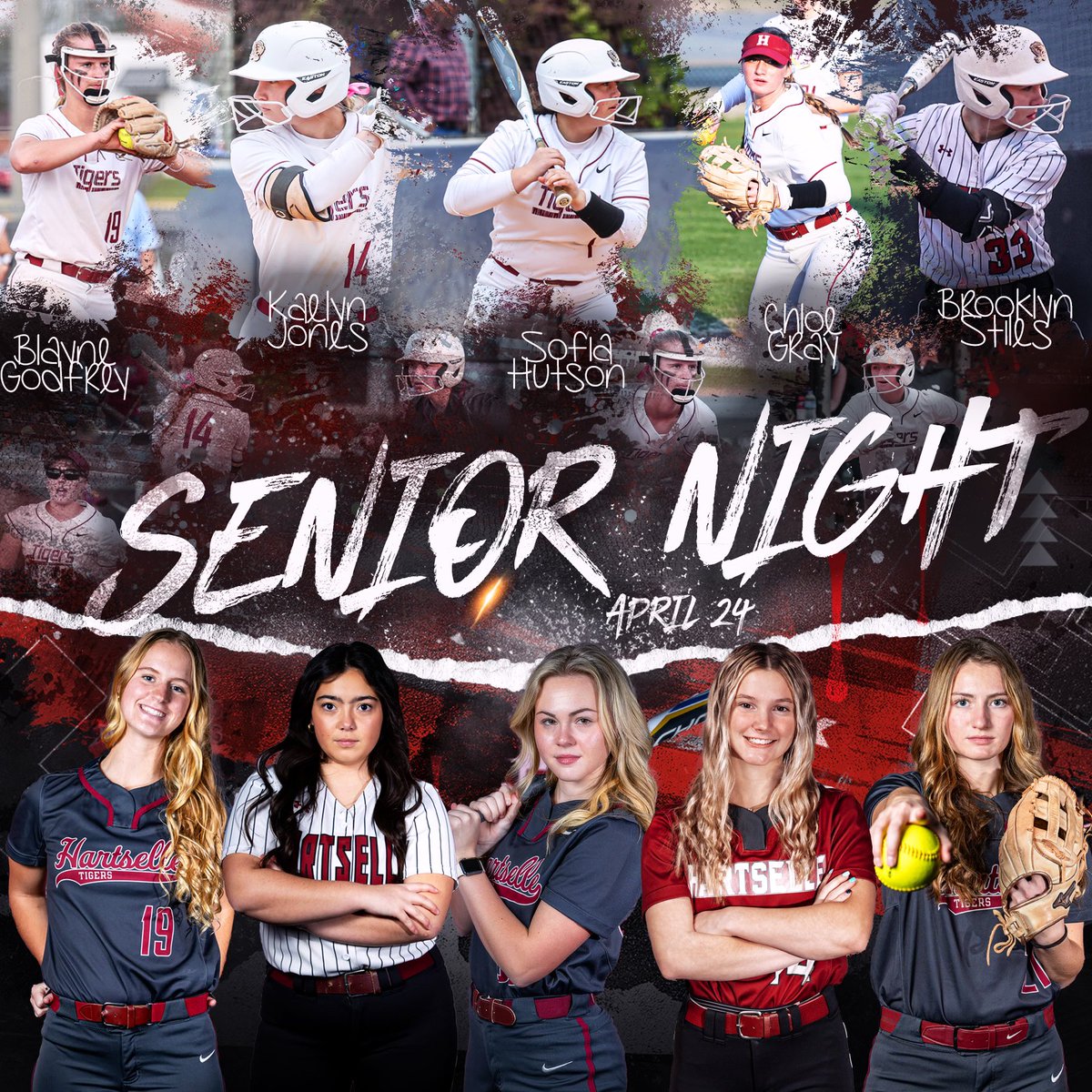 Join us in honoring our 2024 seniors at tonight’s game! We are so proud of them!
🎓 Senior Night
🥎 vs. Huntsville
📍@ home
⏰ 4:45 with game starting at 5:00