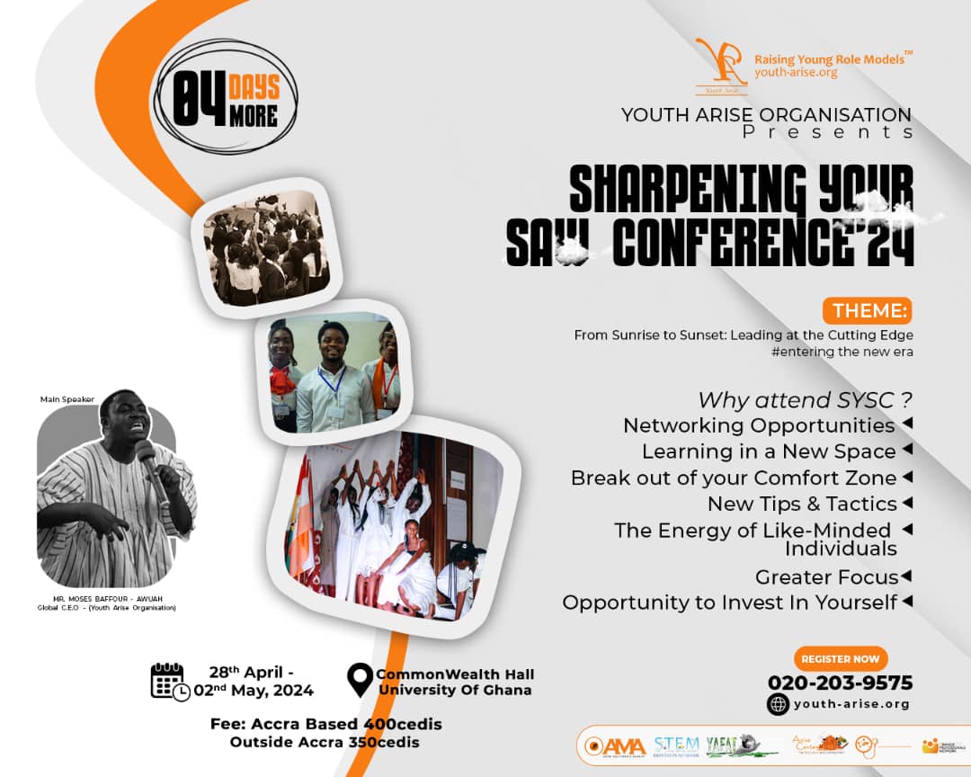 Youthariseorg's tweet photo. We're just 4 days away from SYSC2024! Join us for a transformative experience! #SYSC2024

Registration is still ongoing!

https://t.co/qHluxQOx5R

#Enteringthenewera #TheNewEra 
#SunrisetoSunset
#Leadingatthecuttingedge
#SharpeningYourSawConference #SYSC2024 #sysc https://t.co/xmDToQMoEF
