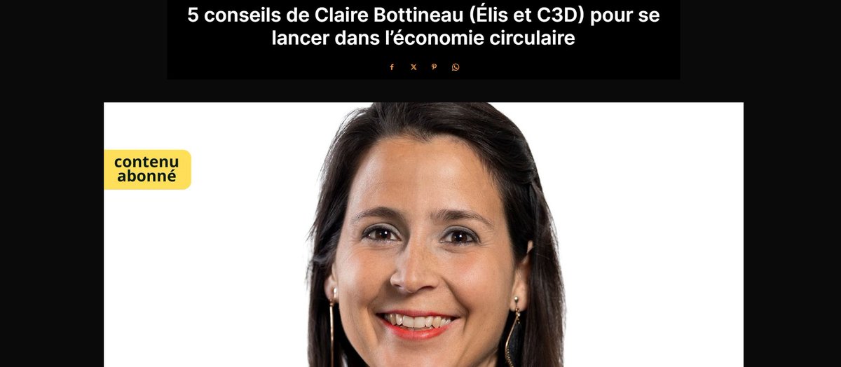 Découvrez les 5 conseils pour se lancer dans l'économie circulaire de notre membre Claire Bottineau (ELIS) pour @Thegoodfr ⤵️ thegood.fr/5-conseils-de-…