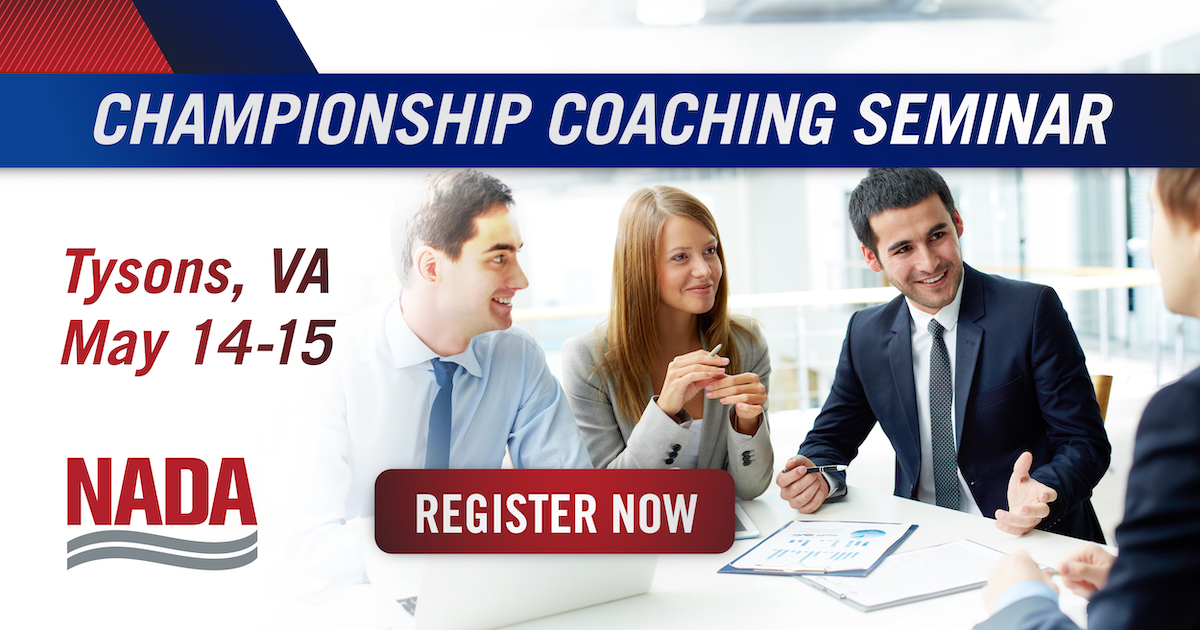 Register now for our upcoming Championship Coaching seminar next month in our Tysons, VA Headquarters! Students will learn the foundational knowledge and critical skills to be effective and inspiring coaches at their dealership – bit.ly/4aTgtyf