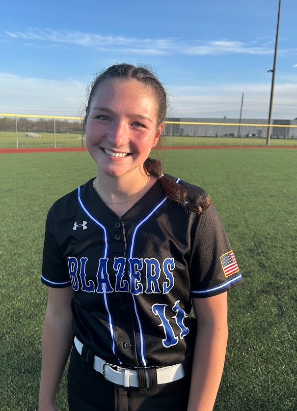 GardnerSoftball's tweet photo. We are very proud of Ava Yokley! She pitched a solid game on the mound, with 4 strikeouts and 0 earned runs!  #blazernation @avab8812 https://t.co/WpjHfp1luj