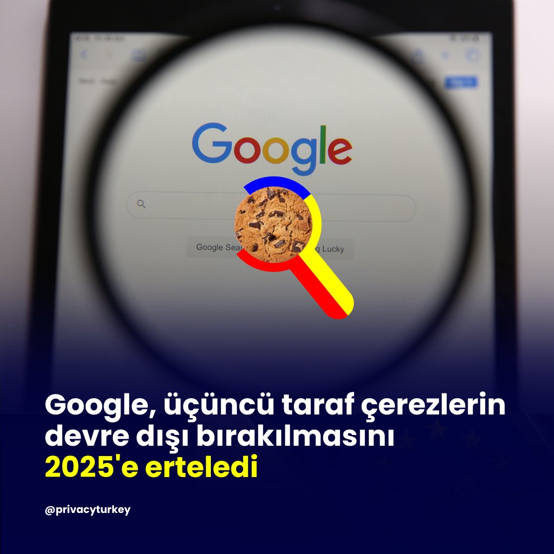 🍪 Google, reklamverenlerin tüketicileri izlemek için kullandığı üçüncü taraf çerezleri yasaklamak için #Chrome tarayıcısında #PrivacySandbox adlı özelliğe göre siteler arası izleme faaliyetini kısıtlayacağını duyurmuştu⬇️

linkedin.com/feed/update/ur…

#marketing #cookies #pazarlama