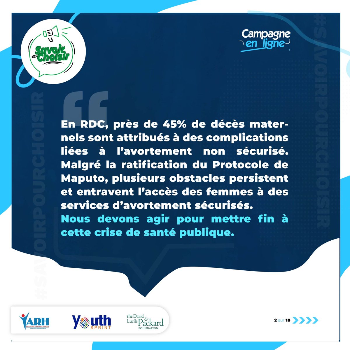ItokoOracle's tweet photo. Crise de Santé publique: Mettons fins à toutes les obstacles qui entravent l'accès des femmes au services d'avortement sécurisé et plaidons pour la mise en œuvre effective du protocole de Maputo.
 #SavoirPourChoisir
#AvortementSécurisé
#DroitsReproductif https://t.co/RnF2b0MPSs